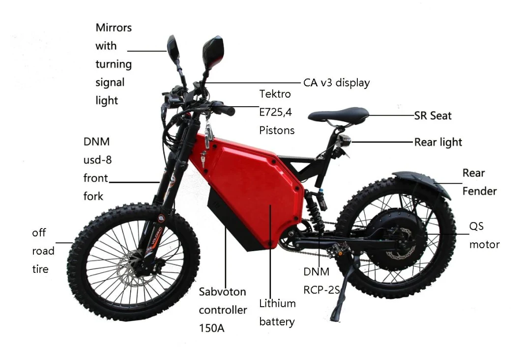 Chinese Low Price E MTB Automatic Motocross Ebike 12000W15000W Mountain Pit Bicycle Electric Bike for Sale