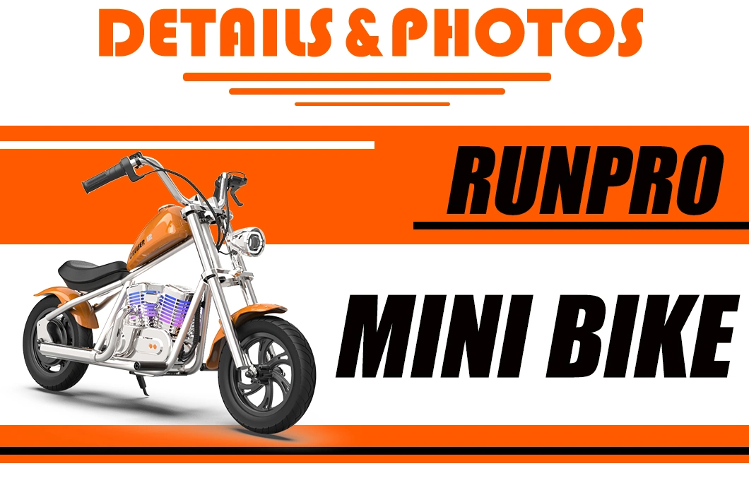 250W24V5ah Electric Kids Pocket Rocket Mini Bike for Kids