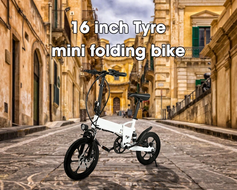 36V 5.2ah /7.8ah Electrical Mini Folding Bikes Electric Moped Bike E Bicycle