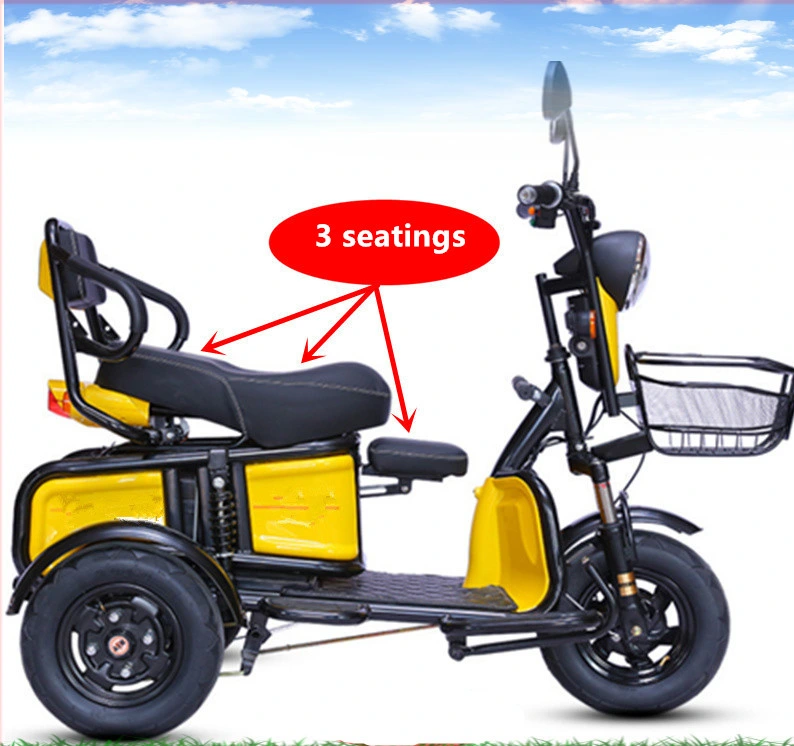 Factory Wholesale Adult Tricycle Multi Function Passenger Cargo Tricycle 60V/72V