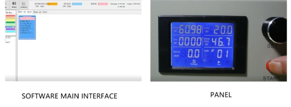 12V/24V/36V/48V/72V/84V LiFePO4/Nca/Ncm Lithium-Ion Polymer E-Bike/E-Scooter Battery Pack Auto Cycle Charge and Discharge Online Capacity Test Equipment