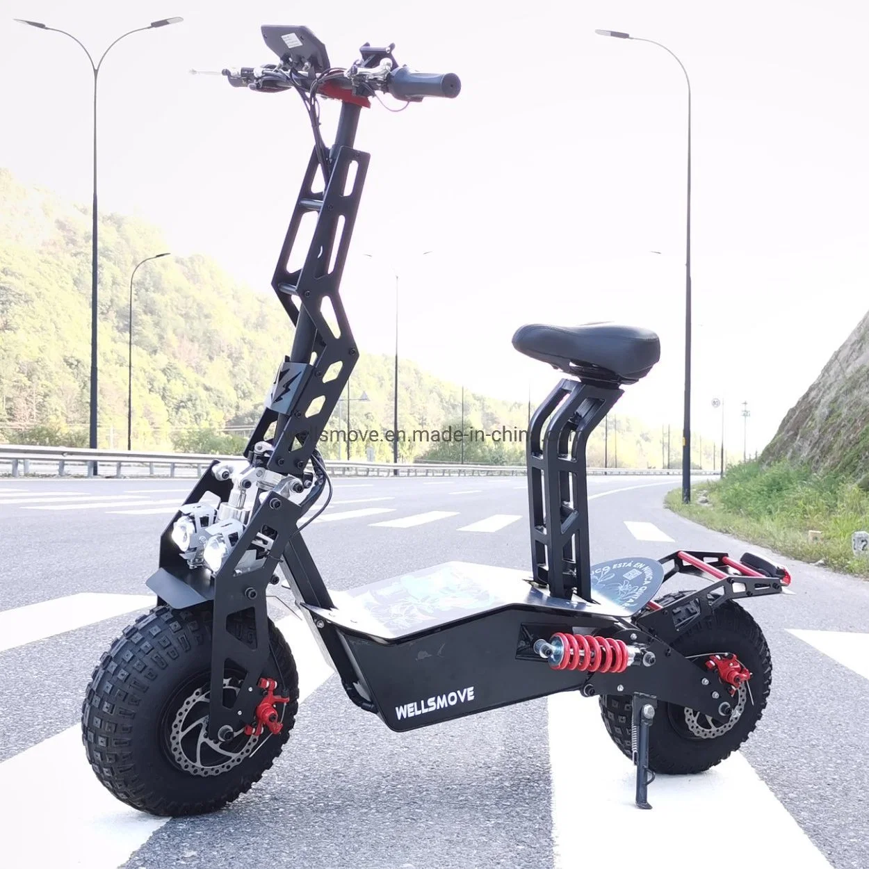  2000W Rueda Grande Moto el&#233;ctrica permanente de adultos