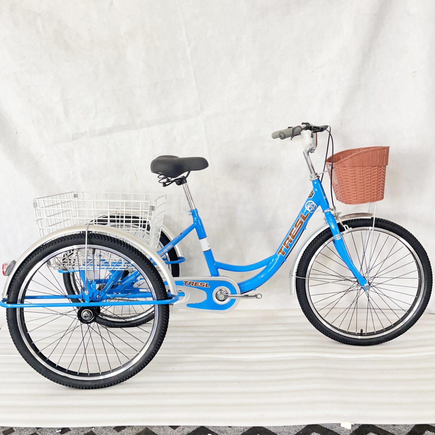  Triciclo triciclo 20/24 pulgadas Ancianos tres ruedas bicicleta