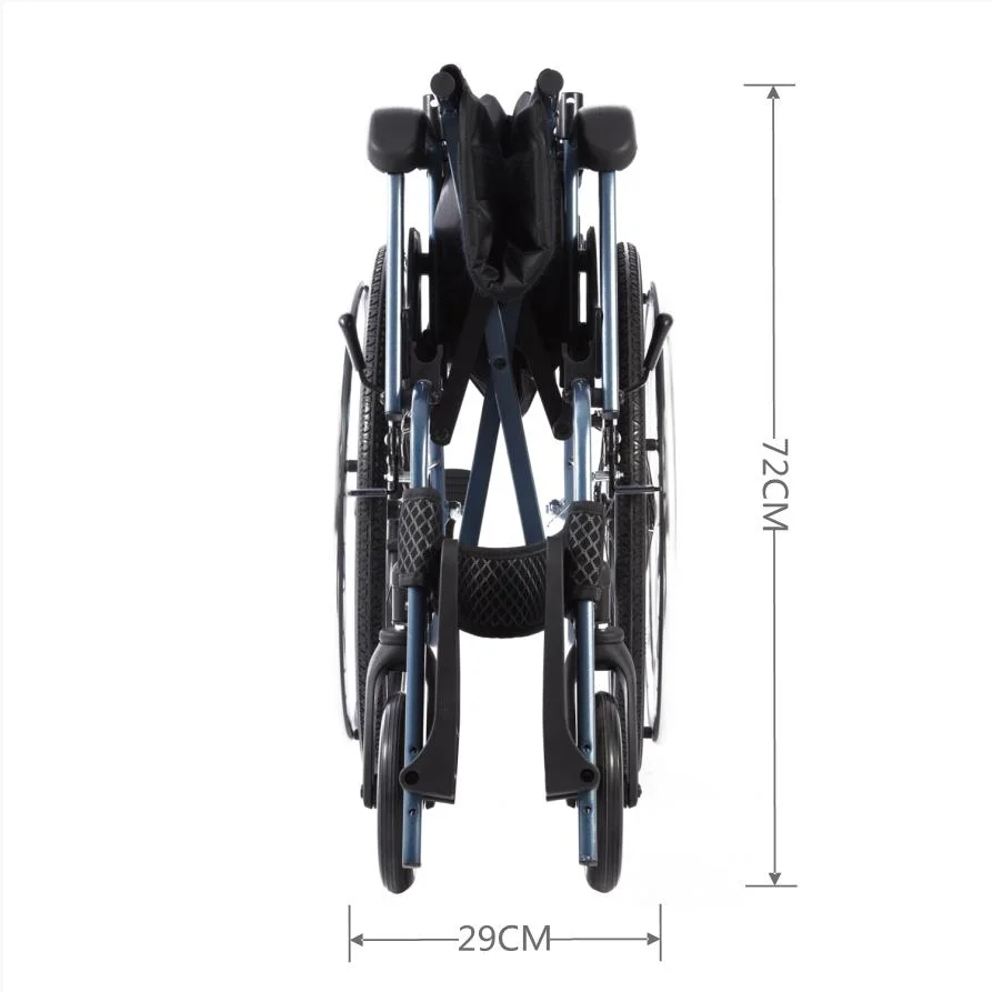 14,5kg movilidad para discapacitados Walking AIDS Chair silla de ruedas plegable ligero para Personas mayores