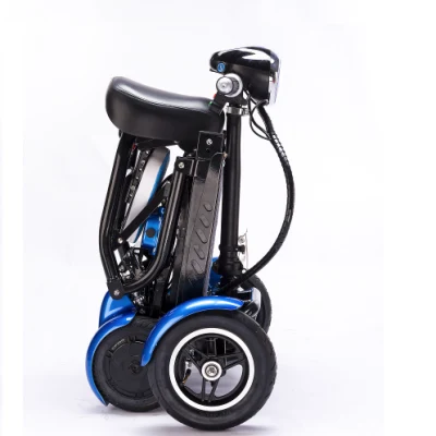 Scooter elettrico pieghevole con mobilità a motore doppio a 4 ruote per Adulto
