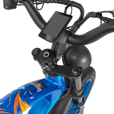 Bicicletta elettrica vintage da 48 V 750 W ad alta potenza, pneumatico FAT da 20 pollici Bici elettrica del Chopper Cafe Racer