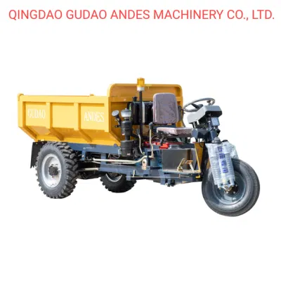 Triciclo elettrico a tre ruote per attività estrattive sotterranee / veicolo elettrico /2 tonnellate motociclo diesel/costruzione mini-dumper/triciclo agricolo