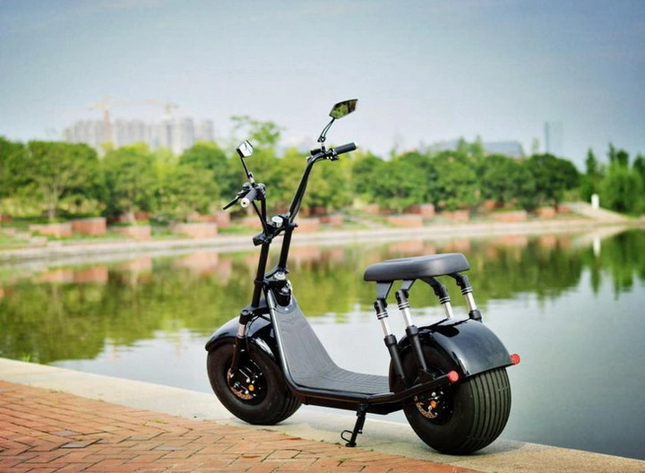 EEC 60V Black 2 Seater High Speed Electric Bicycle Scooter City coco