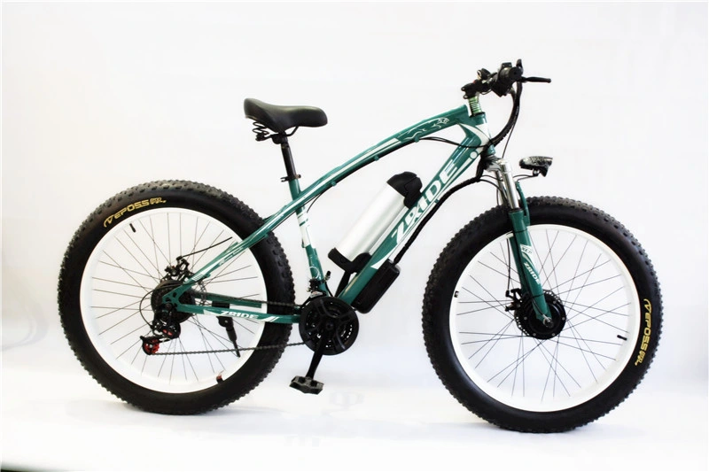 26*16 Steel Electric Fat Tire Bike Electric Mountain Bicycle 21 Speed E Bike