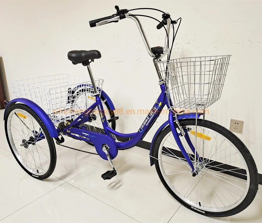24inch 6 Speed Adult Tricycle for Family Use