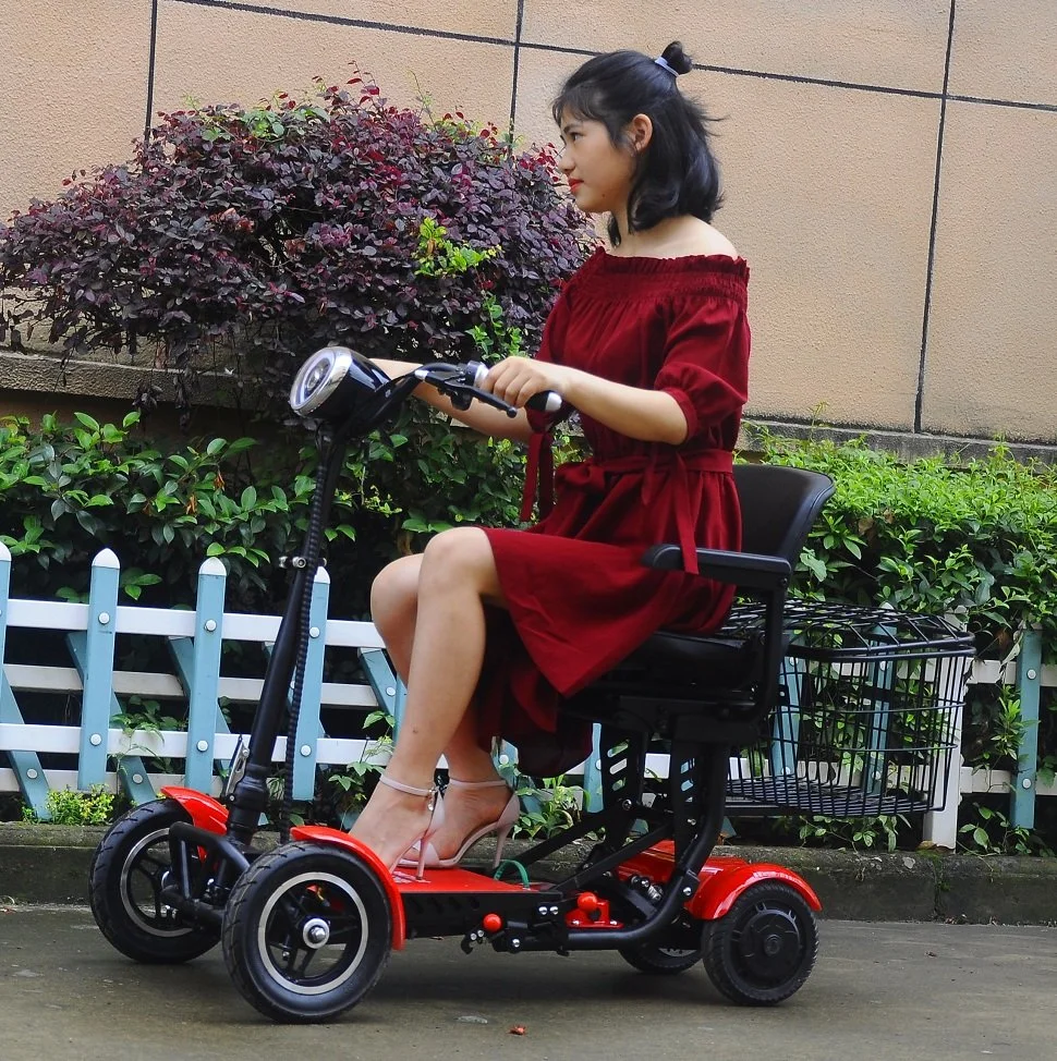 Fat Tire 4 Wheels Folding Electric Mobility Golf Scooter for Disabled for Disabled and Elderly