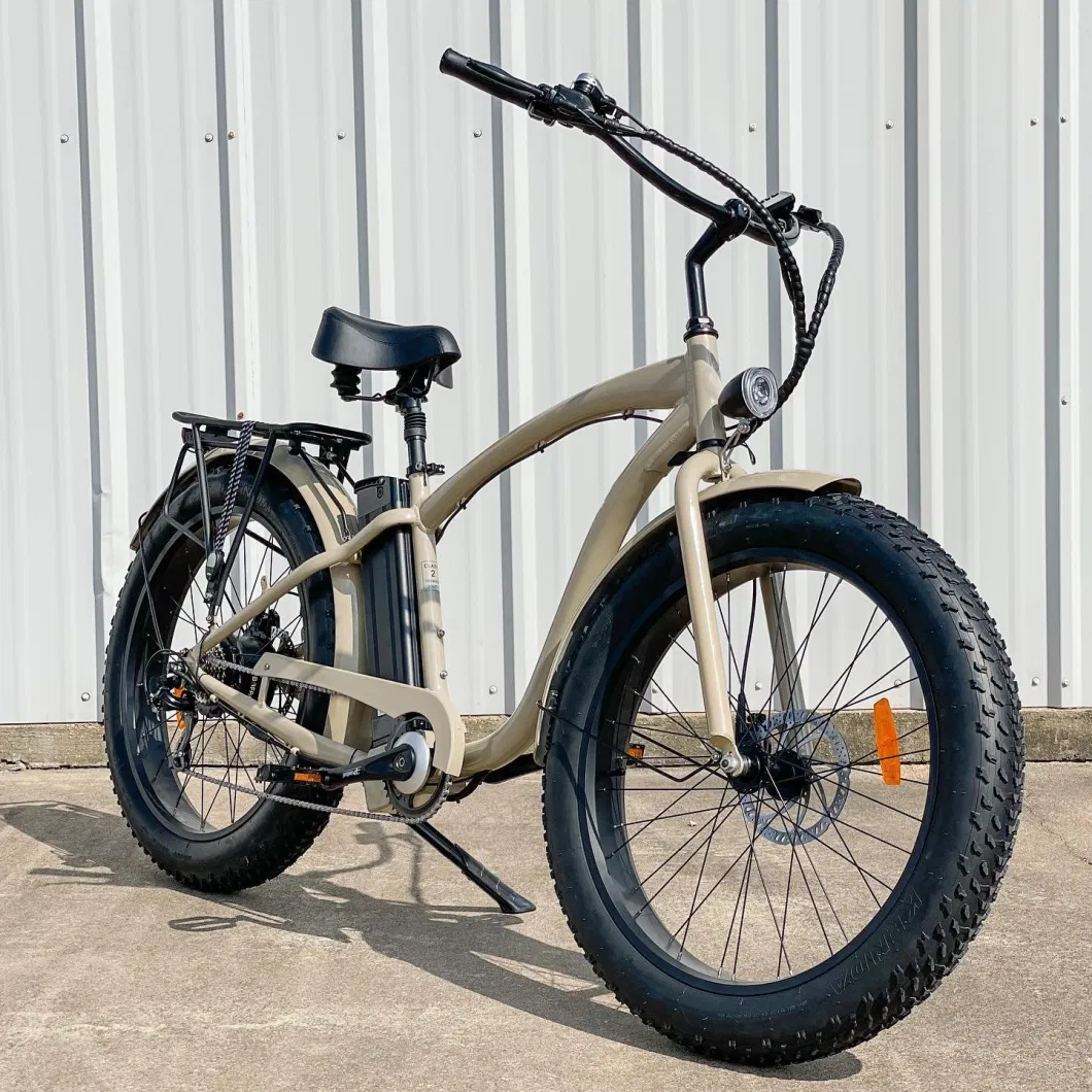Best Price 500W 48V Robust Fat Man Bike Two-Wheeled Bend Handlebars Electric Mountain Bike