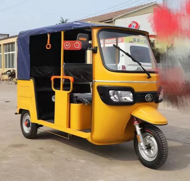 Meidi Motorcycle 3-Wheel Mobility Rickshaw Bajaj Passenger Tuktuk 100km Long Range Electric Tricycle