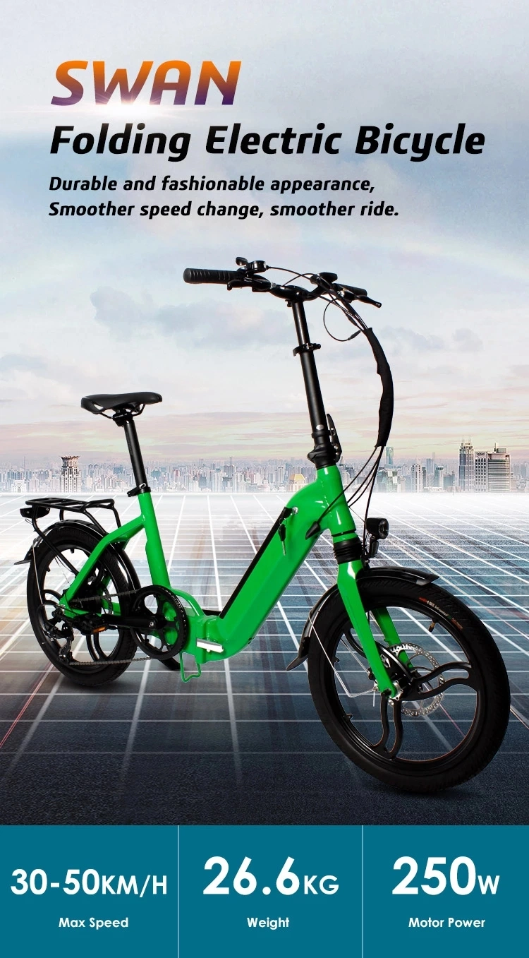 20 Inch Step-Thru Electric Bike with Lithium Battery Guangzhou Factory