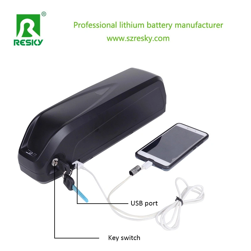 Downtube 36V 10ah Li-ion Battery for 350W Electric Bicycle