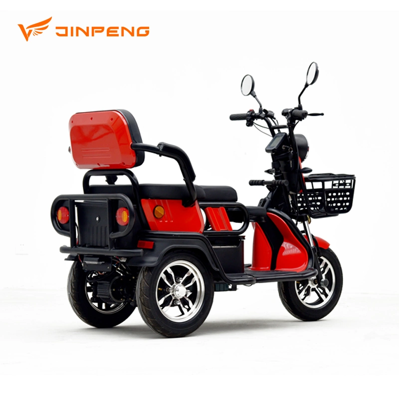 Jinpeng 3 Wheels Tricycle Passenger Electric Bike Scooter with LED Light for Disabled Person