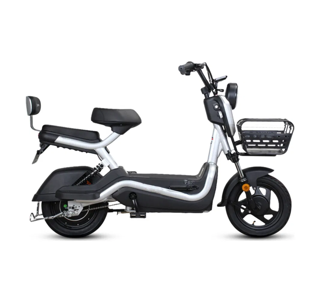 14inch 500W 9.6ah Lithium Small Moped Back Basket Electric Scooter