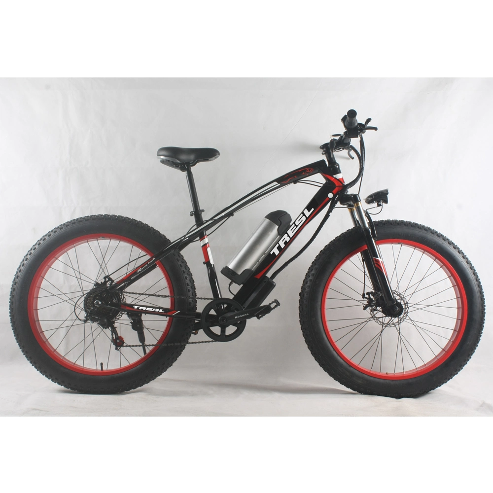 26*16 Steel Electric Fat Tire Bike Electric Mountain Bicycle 21 Speed E Bike