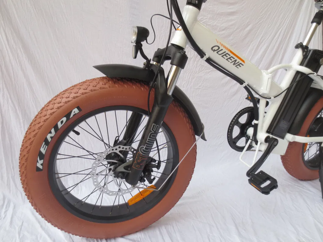 Queene/China Factory Electric Bicycle Ebike Fat Tyre Foldable Electric Bicycle
