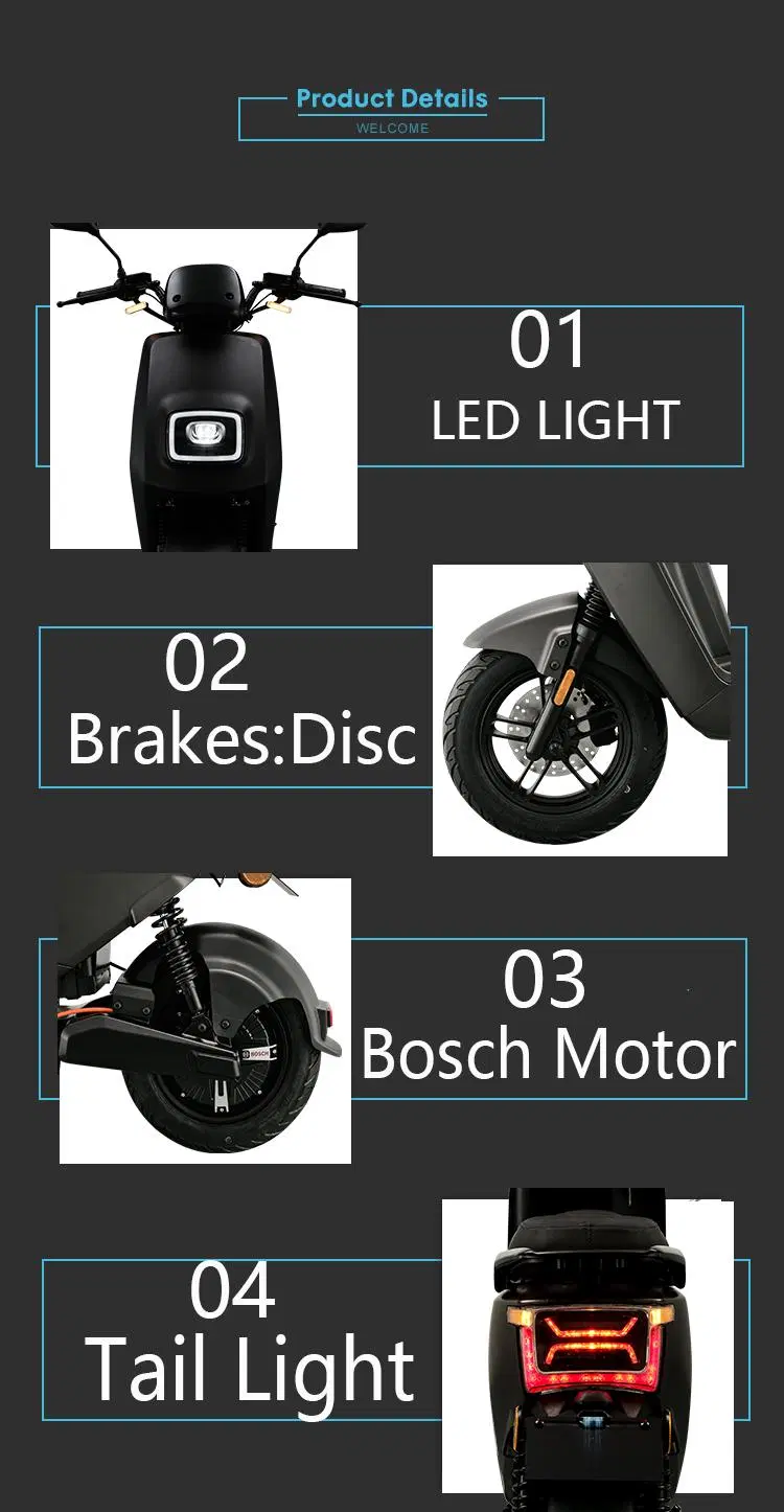 EEC OEM Customized Removable Lithium Battery 1500W E Scooter Electric Moped City Electric Scooters