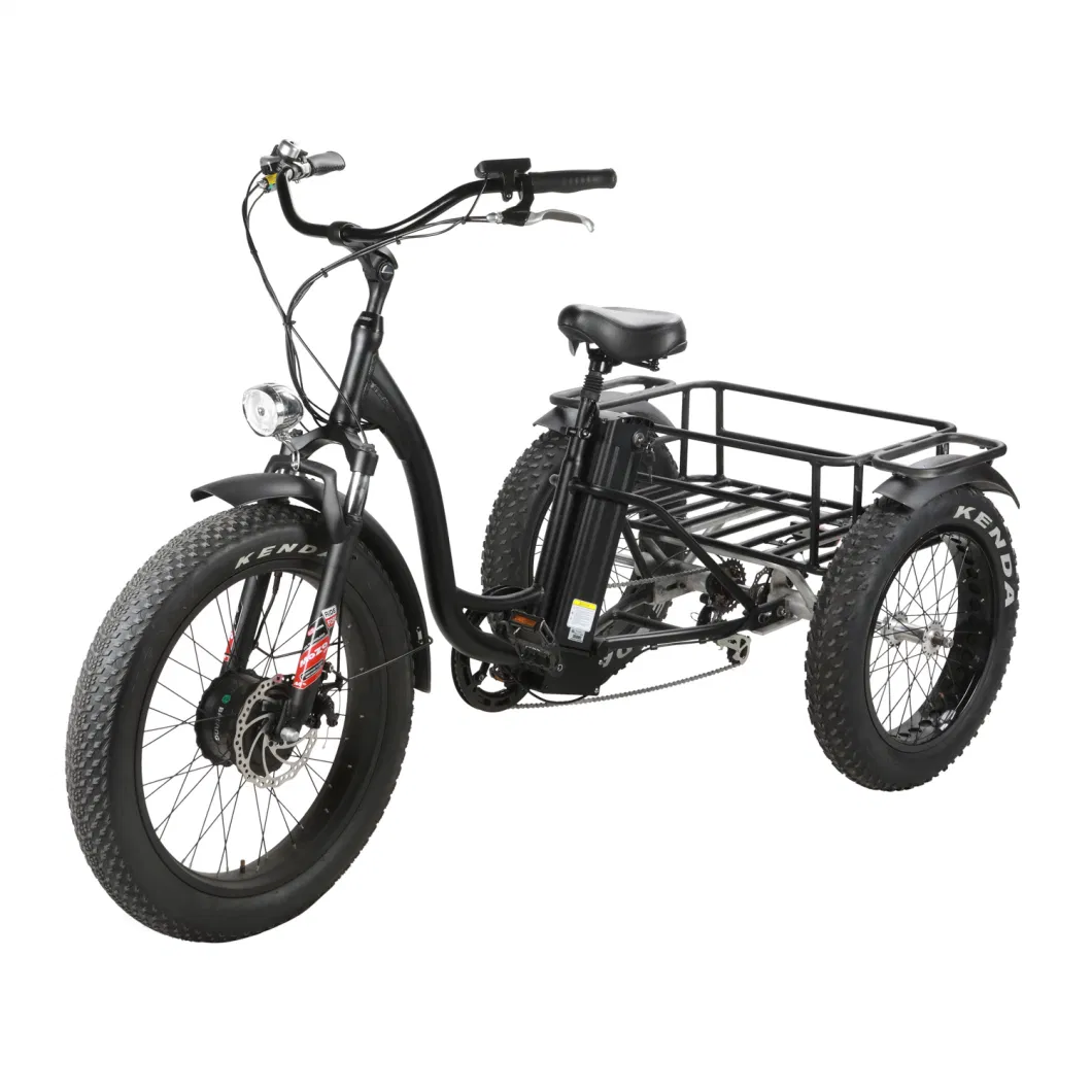 Adult Tricycles Bicycles Three Wheel Electric Bike Front Drive 48V 500W Motor