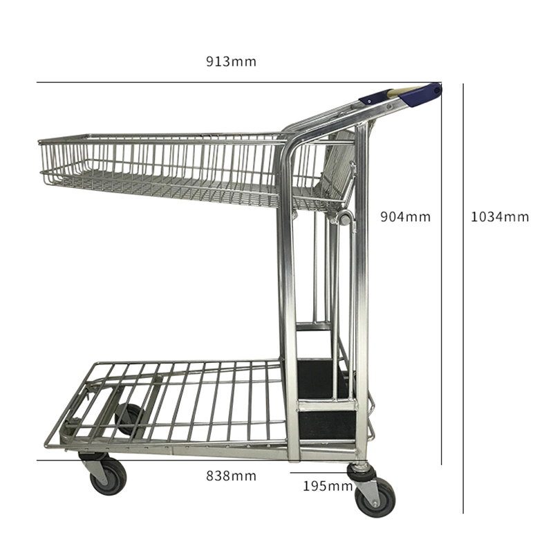 Shopping Trolleys for The Elderly Shopping Cart with Swivel Wheels Comfortable Shopping Trolly