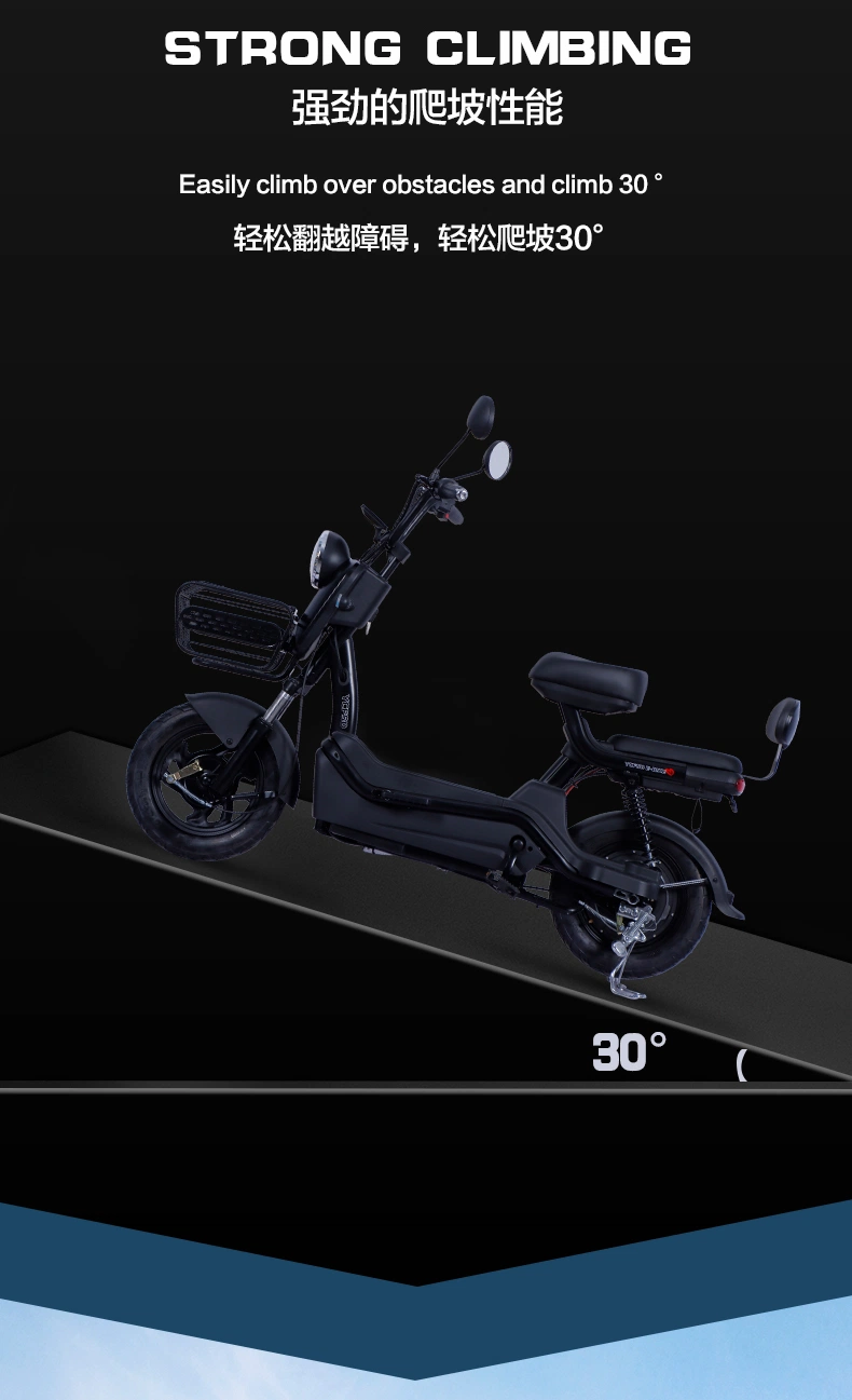 Luxury 350W 2 Wheel Electric Bike Scooter/Electric Moped with Pedals