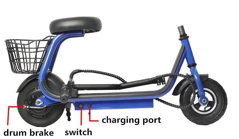 Low Price Scooters Electric Kids Scooter 250W 24V Electric Bike with Light CE Approved