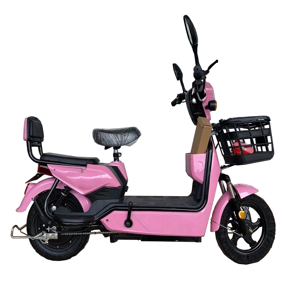 Tjhm-007j Factory with Steel Frame and Pedals 48V 12ah Electric Pedal Scooter Electric Moped Mini Electric Bike