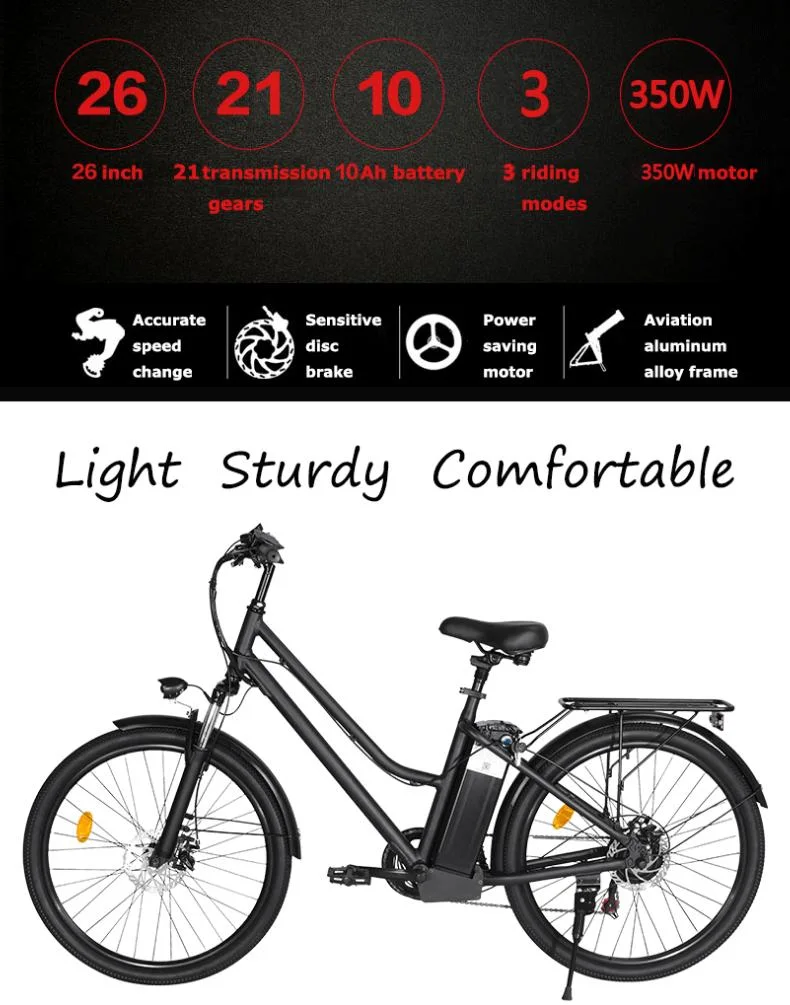 Factory Wholesale Cheapest Bicycles E Bike 26 Inch Ladies E Bike 2023 E-Bikes