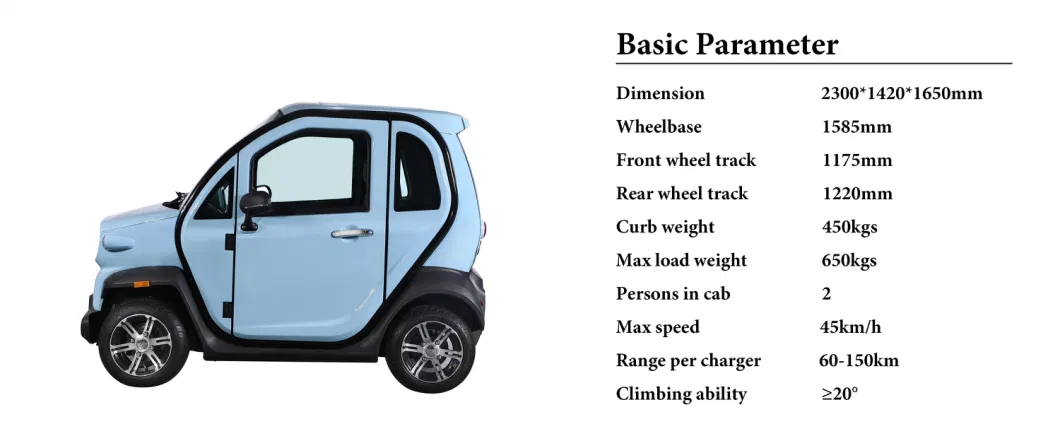 2 Person Enclosed Mobility Adults Mini Electric Scooter Car