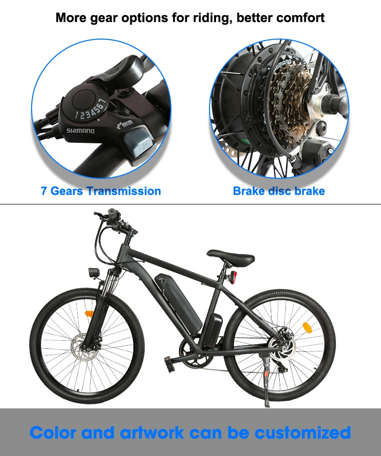 36V 7.8ah/10ah/12.5ah Bicycle Electric Mountain Bike 26&quot; *1.95 Electric Cycle Battery Ebike