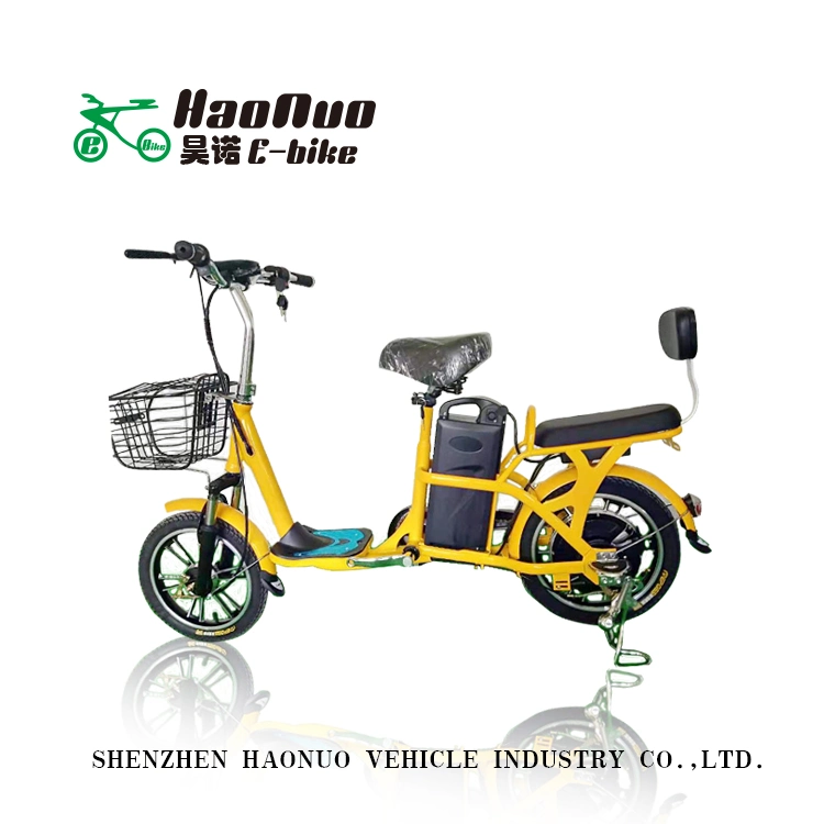 2023 Max Speed 35km 16 Inch 48V 350watt Electric Bike with Pedal for Lady