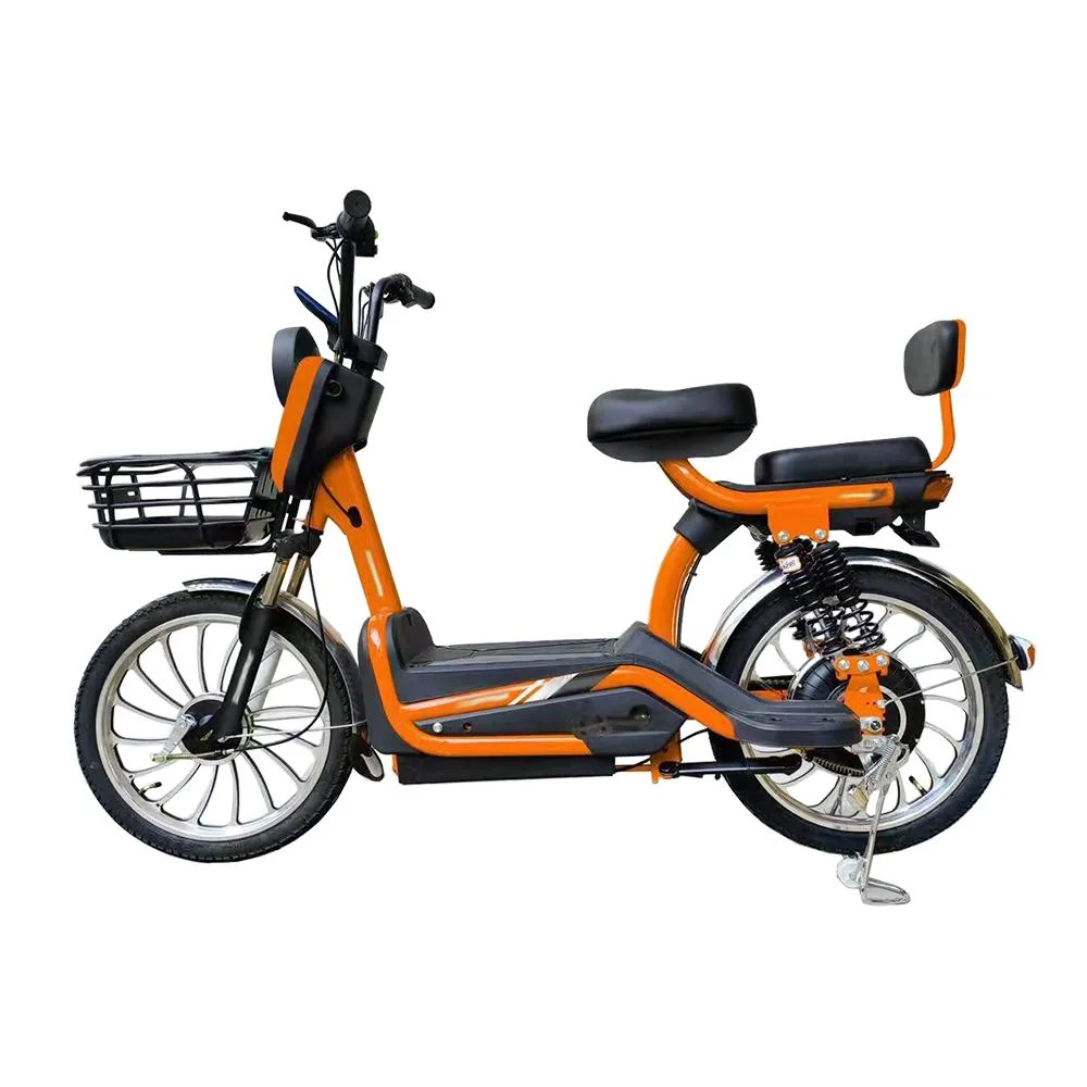 Tjhm-017nn Large-Size 400W Two-Seater Electric Two-Wheeled Bicycle Strong Electric Bicycle Bike 48V Light Small Two Adults New Energy