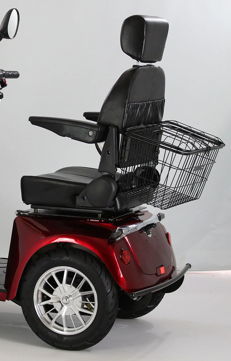 800W Four Wheel Electric Scooter E-Moped with Rear Basket (ES-028A)