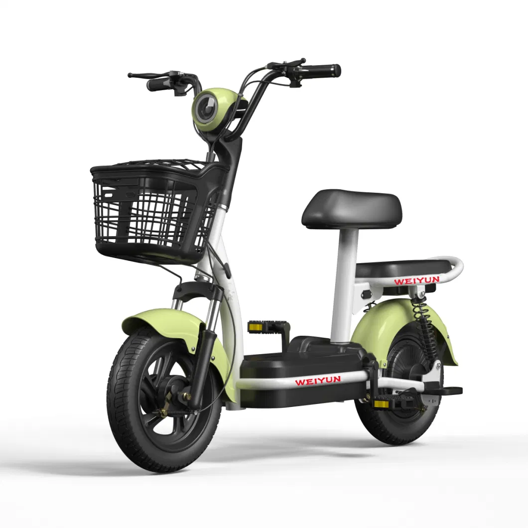 Hot Sale Electric Bike Scooter with 2 Seats and Front Basket