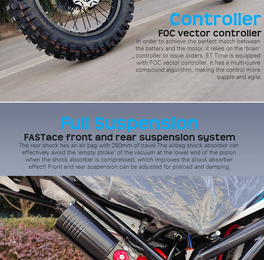 2023 Powerful 12kw Ebike Enduro off Road Dirt Bike Motorcross Electrica Moto Cross Electric Motorcycle for Adult