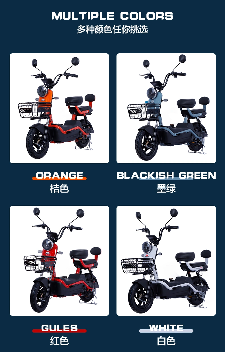 Luxury 350W 2 Wheel Electric Bike Scooter/Electric Moped with Pedals