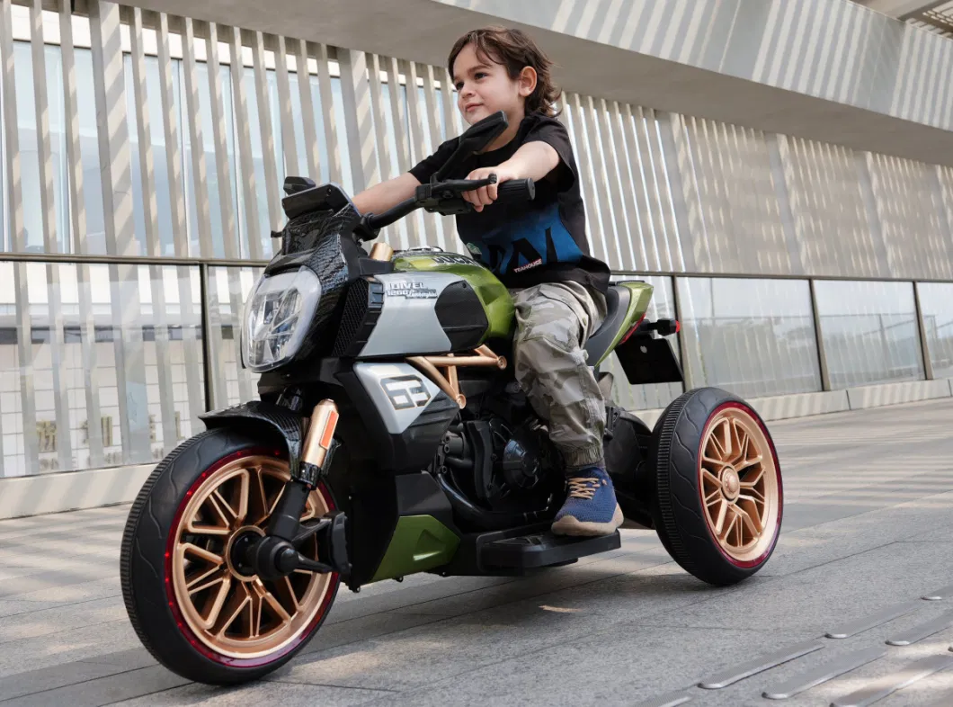 Kids Electric Motorcycle Large Boys Girls Baby Christmas Rechargeable Three-Wheeled Motorcycle Electric for Kids