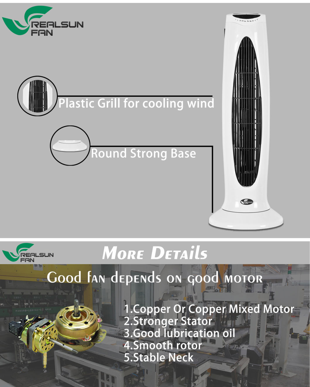 29inch Tower Fan with Basic Cheapest Model Electric Cooling Fan