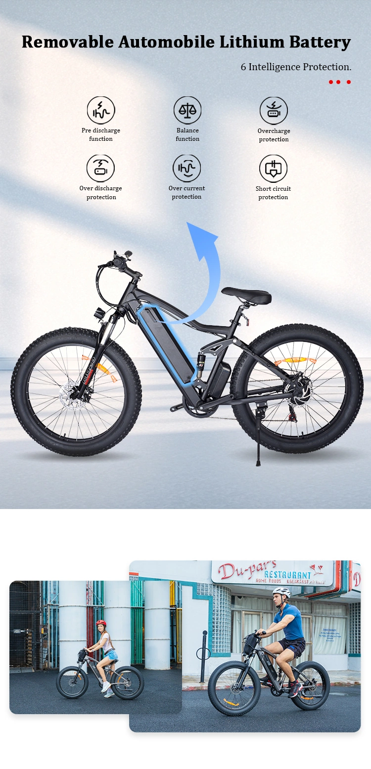 Electric Hybrid Bike Electric Mountain Fat Tire Bike Electric Bicycle Ebike