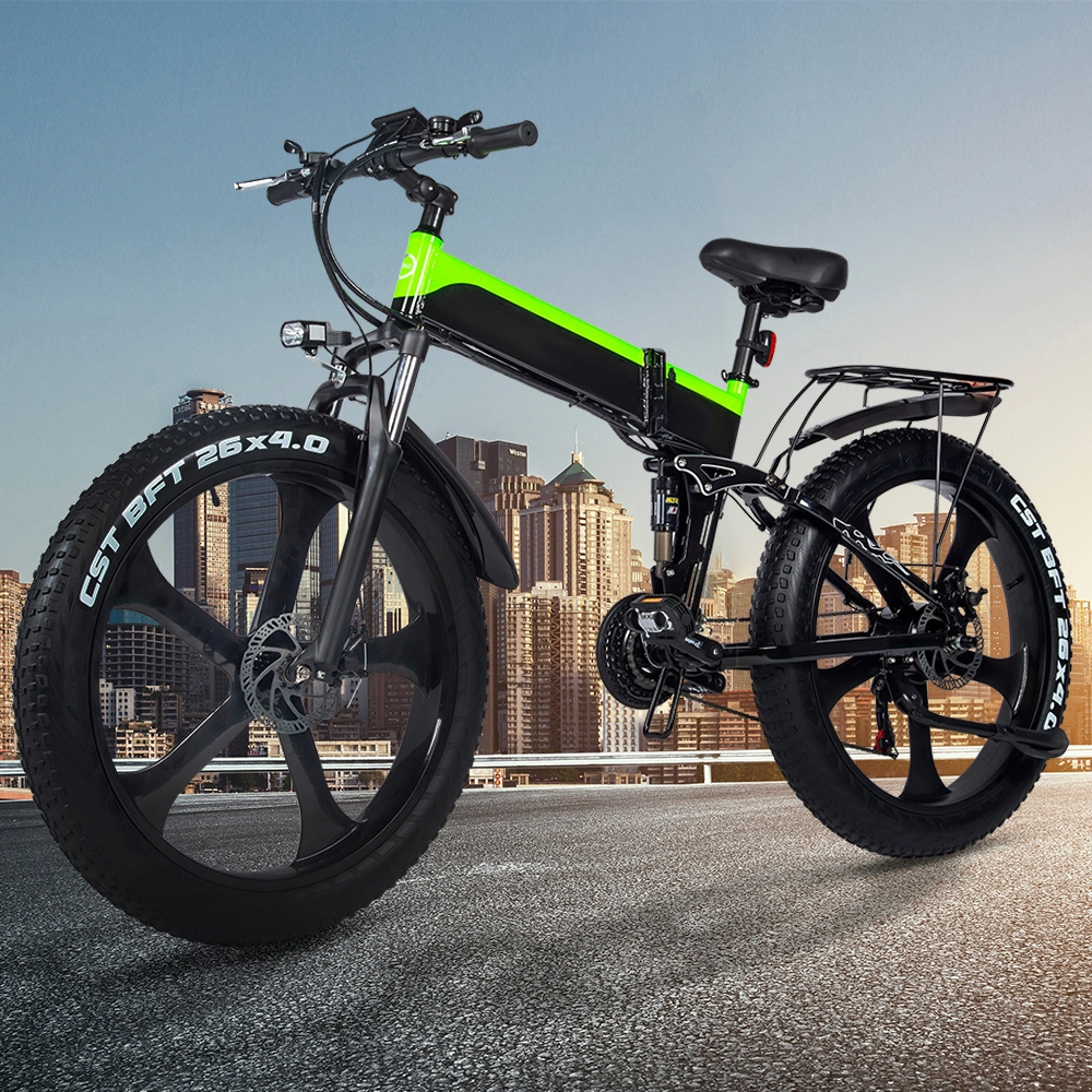 ODM Mountain Brushless 26 Inch Folding City Bikes Fat Bicycle Electric Bike
