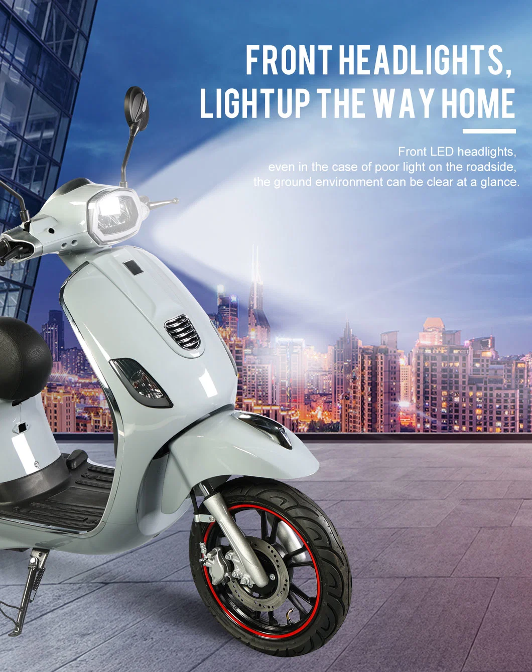 Discount Powerful 1500W Motor E Bike Electrical Motorcycle Moped Bicycle Scooters Electric Scooter Adult with Pedals