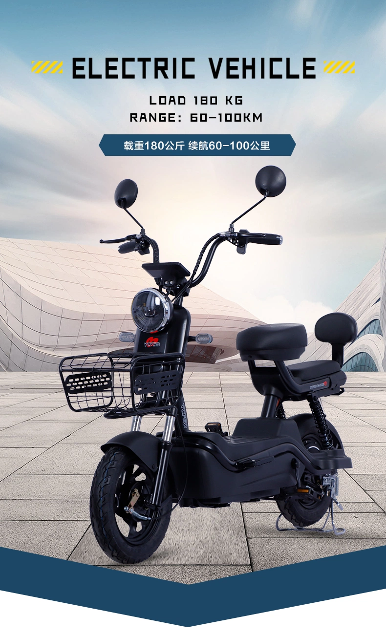 Luxury 350W 2 Wheel Electric Bike Scooter/Electric Moped with Pedals