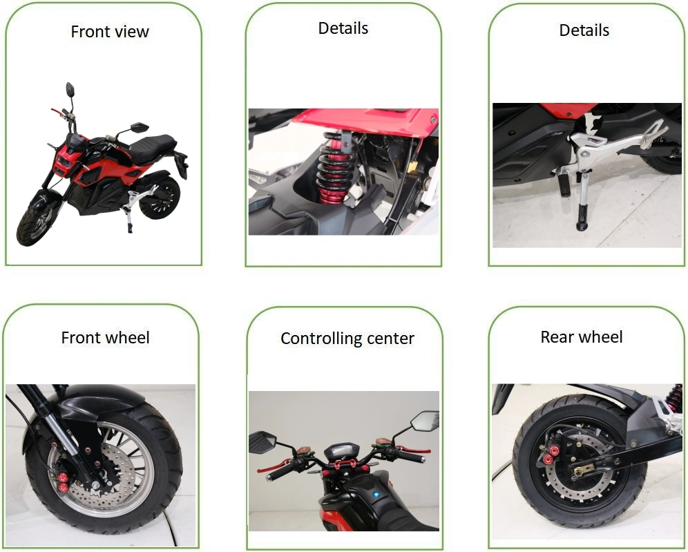 Assembly Racing Electric Motorcycle 120km/H Top Speed Motorbike 72V 60ah Lithium Battery off-Road Ebike