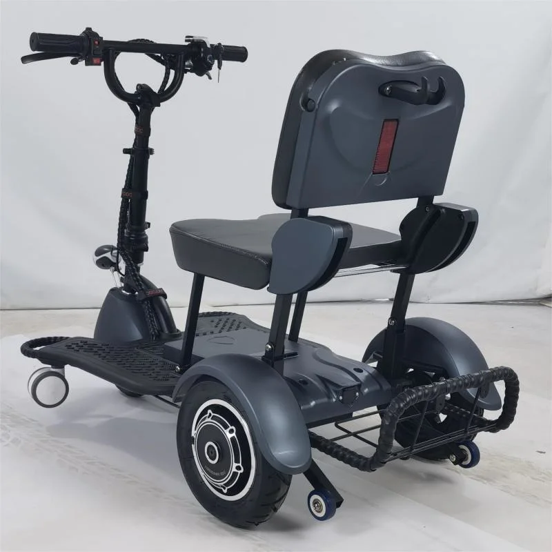 3 Wheel Handicapped Foldable Mobility Adult Scooter with 12ah Lead-Acid Battery