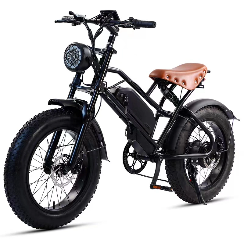 off Road Bicycle Electric 20&quot;*4.0 Fat Tire Rim 500W 48V Snow Scooter Bike with Multiple Shock Absorption
