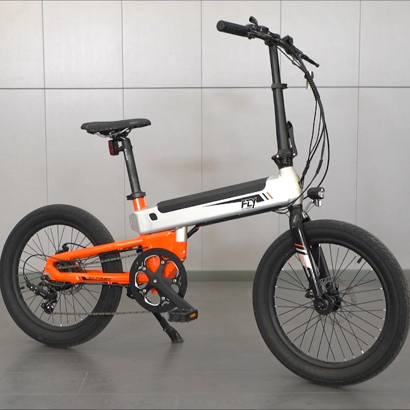 Foldable 20-Inch E Bicycle with Shimano 7-Speed Gears