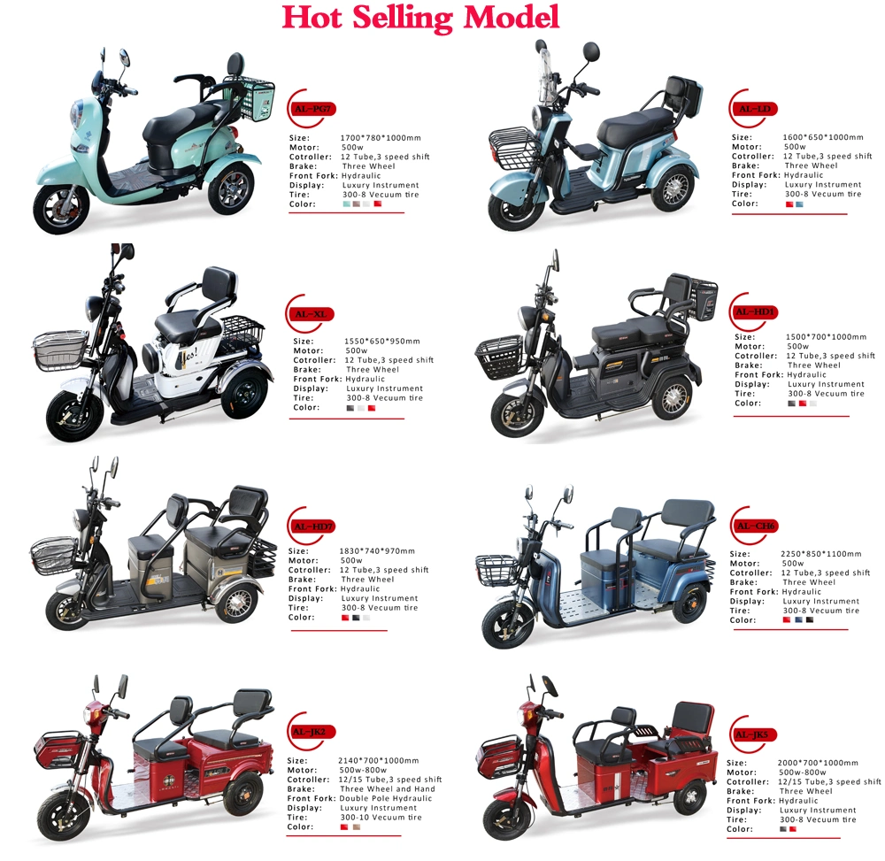 Al-A9 Tuk Tuk for Sale Bajaj Re Tuk Tuk Accessories Electric Tricycles Motorized Tricycles Cheap Electric Tricycle Price