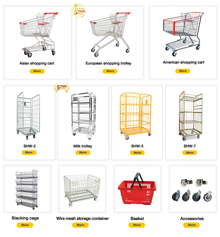 Shopping Trolleys for The Elderly Shopping Cart with Swivel Wheels Comfortable Shopping Trolly